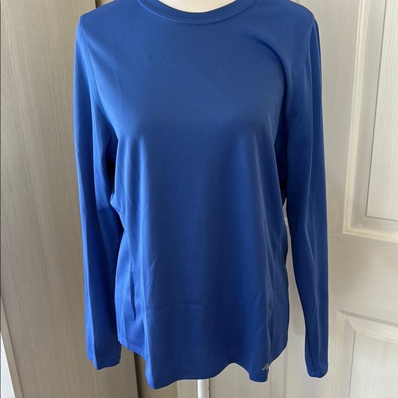 New Balance Women's Long Sleeve Tee - Blue - Picture 2 of 10